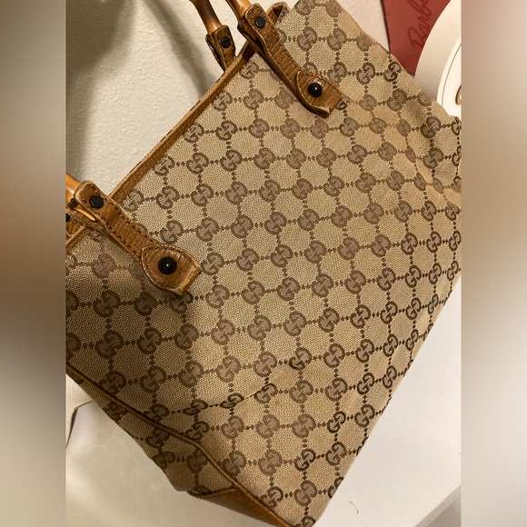 Gucci Monogram Bamboo Bag - Picture 8 of 11